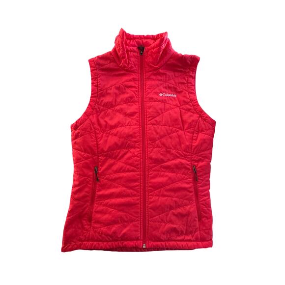 Columbia Omni-Heat Vest Women’s Red / Orange  Insulated Lightweight Size M - Picture 1 of 7